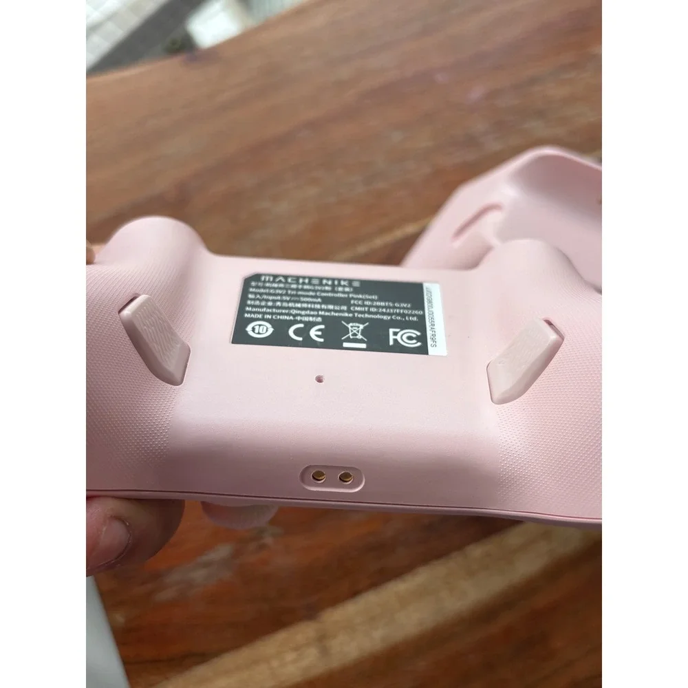 Machenike G5 Pro Wireless Controller for Nintendo Switch PC Pink Charging Dock